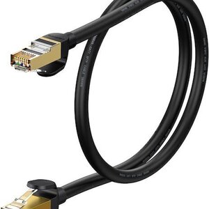 U/UTP Cat.7 Καλώδιο Δικτύου Ethernet 0.5m Μαύρο 1τμχ WKJS010001