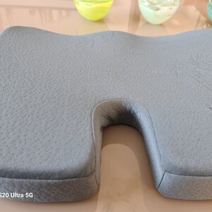 Factory Ανατομικό με Ίνες Bamboo Μαξιλάρι Καθίσματος 45x35cm σε Γκρι χρώμα