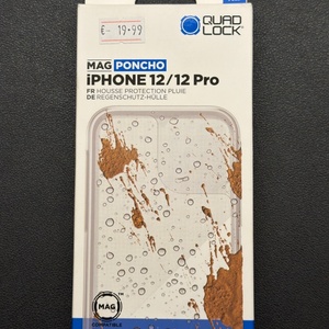 Quad Lock Mag Poncho Κάλυμμα Προστασίας Κινητού Apple iPhone 12 / 12 Pro για Βάση Στήριξης Μοτοσυκλέτας QLC-PON-IP12M