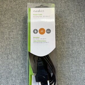 Nedis Euro - IEC C7 Cable 2m Μαύρο PCGB11040BK20
