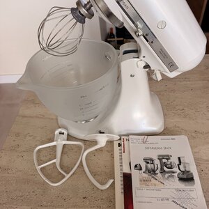 Kitchenaid Artisan Κουζινομηχανή 300W με Κεραμικό Κάδο 4.8lt Frosted Pearl