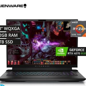 Dell Alienware Μ18 R1 18" FHD 480Hz (Ryzen 9-7845HX/32GB/1TB SSD/GeForce RTX 4070/W11
