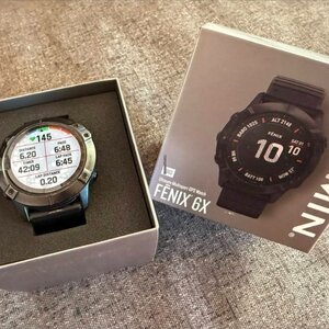 Garmin Fenix 6X Pro Stainless Steel 51mm Αδιάβροχο Smartwatch με Παλμογράφο (Black with Black Band)