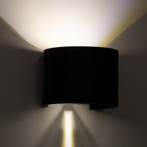 GloboStar Axis-R Επιτοίχια Εξωτερική Πλαφονιέρα LED IP65 10W με Φυσικό Λευκό Φως Διπλής Δέσμης 60640