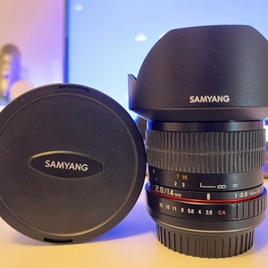 Samyang Full Frame Φωτογραφικός Φακός 14mm f/2.8 ED AS IF UMC Wide Angle για Canon EF Mount Black