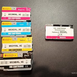 VS Συμβατό Μελάνι Εκτυπωτή InkJet HP 953XL F6U17AE 1600 Σελίδων Ματζέντα