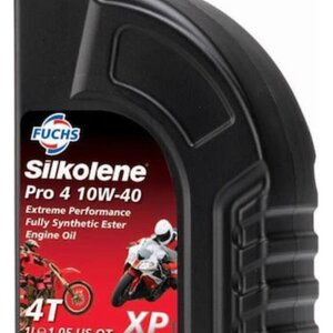 Fuchs Silkolene Pro 4 XP 10W-40 Συνθετικό Λάδι Μοτοσυκλέτας για Τετράχρονους Κινητήρες 1lt