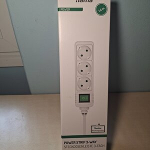 HAMA Power Strip 3 Positions with Switch and Cable 1.4m 00030382