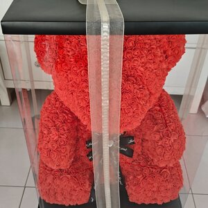Teddy Bear Artificial Roses Red 27893694