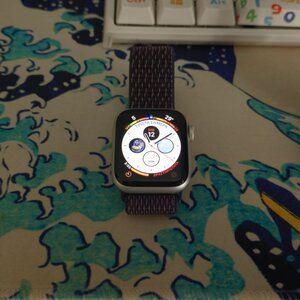 Apple Watch SE 2023 Aluminium 40mm Waterproof with Heart Rate Monitor (Silver with Winter Blue Sport Loop)