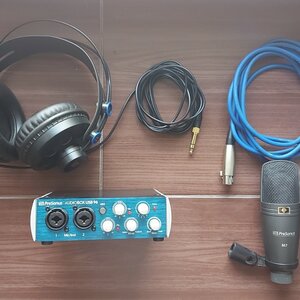 Presonus Audiobox USB 96 Studio Kit Εξωτερική Επαγγελματική Κάρτα Ήχου (Κάρτα, Μικρόφωνο & Ακουστικά)