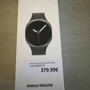 Samsung Galaxy Watch8 Aluminium 40mm Αδιάβροχο με Παλμογράφο (Dark Gray - S/M)