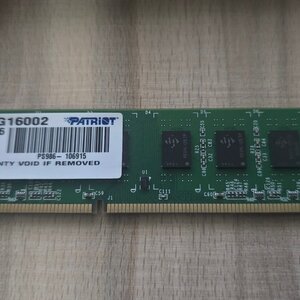 Patriot DDR3 με Module 1x8GB και Ταχύτητα 1600 για Desktop PSD38G16002