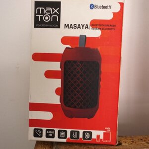 MaxCom Maxton Masaya MX116 Ηχείο Bluetooth 3W με Ραδιόφωνο και Διάρκεια Μπαταρίας έως 4 ώρες Κόκκινο