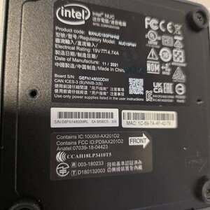 Intel NUC 10 Performance Kit NUC10i3FNHN Barebone (Core i3-10110U) 2xDDR4 SODIMM/M.2 & 2.5 HDD/WiFi+BT