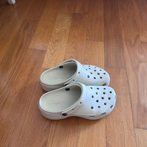 Crocs Classic Platform Clog Γυναικεία Ανατομικά Σαμπό Μπεζ 206750-7AF