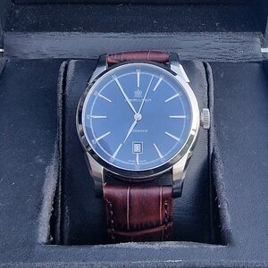 Hamilton Spirit of Liberty Ανδρικό Ρολόι 42mm Αυτόματο με μαυρο και καφέ Δερμάτινο Λουράκι H42415541