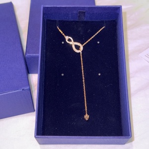 Swarovski Infinity Y Choker Άπειρο με Ροζ Επιχρύσωση 5521346