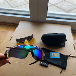 Oakley Radar Ev Path Ανδρικά Γυαλιά Ηλίου με Μαύρο Κοκκάλινο Σκελετό και Μαύρο Καθρέφτη Φακό OO9208-52