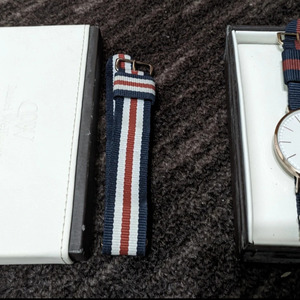 Daniel Wellington Cambridge Ανδρικό Ρολόι 40mm Μπαταρίας με Υφασμάτινο Λουράκι DW00100003