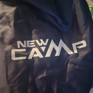 New Camp Αυτοφούσκωτο Διπλό Υπόστρωμα Camping 190x130cm Πάχους 5cm Μπλε