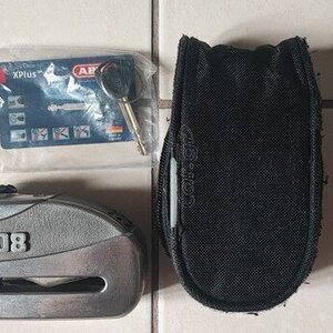 Abus Granit Detecto X Plus 8008 2.0 Κλειδαριά Δισκόφρενου Μοτοσυκλέτας με Συναγερμό & Πείρο 14mm 238008GD BD-8008A AB-BD-8008A
