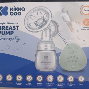 Kikka Boo Serenity Ηλεκτρικό Μονό Θήλαστρο Μπαταρίας και Ρεύματος Χωρίς BPA Πράσινο 180ml 31304010004