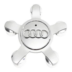 Τάπα Κέντρου Ζάντας Audi με Εσωτερική Διάμετρο 130mm Ασημί 1τμχ