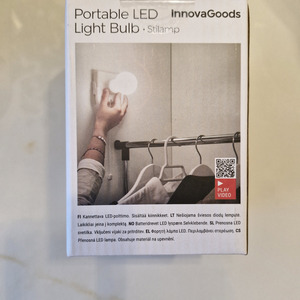 InnovaGoods LED Φωτιστικό Γλόμπος για Ντουλάπες με Τροφοδοσία Μπαταρίας και Αυτοκόλλητο Τοποθέτησης V0100808