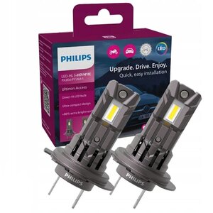 Philips Λάμπες Αυτοκινήτου Ultinon Access H7 / H18 LED Ψυχρό Λευκό 16W 2τμχ PX26D/PY26D-1