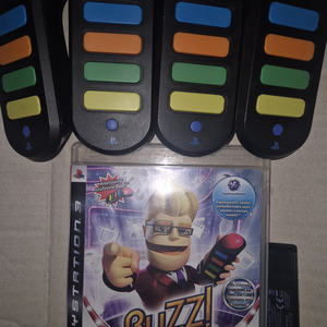 Eλληνικό Παγκόσμιο Quiz + 4 Ενσύρματα Buzzers PS3 Game (Used)