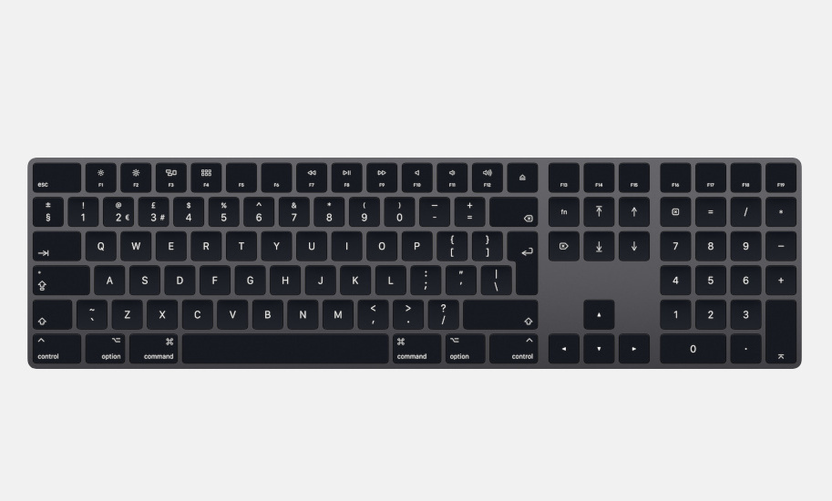 apple magic keyboard with numeric keypad space gray apple magic keyboard with numeric keypad space gray