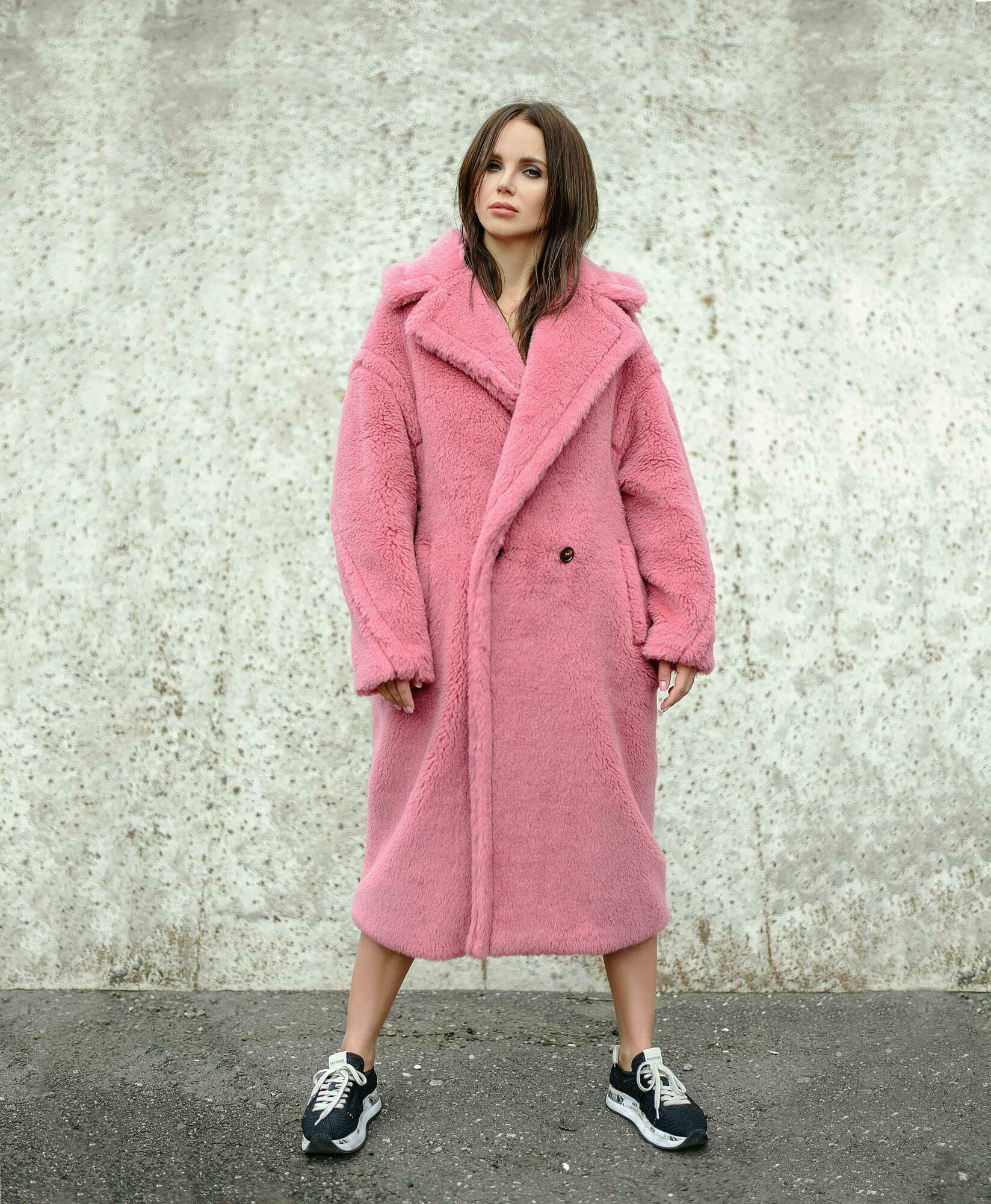 Look in a pink faux fur base.