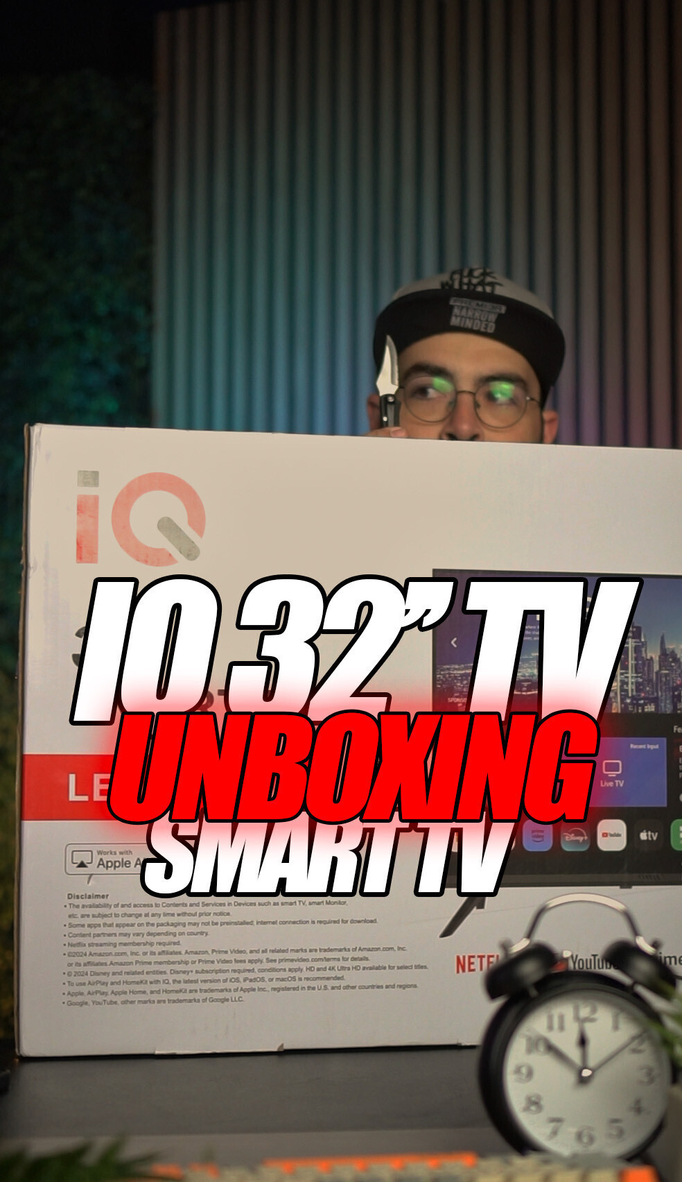 iQ 32'' Smart TV HD Ready Unboxing