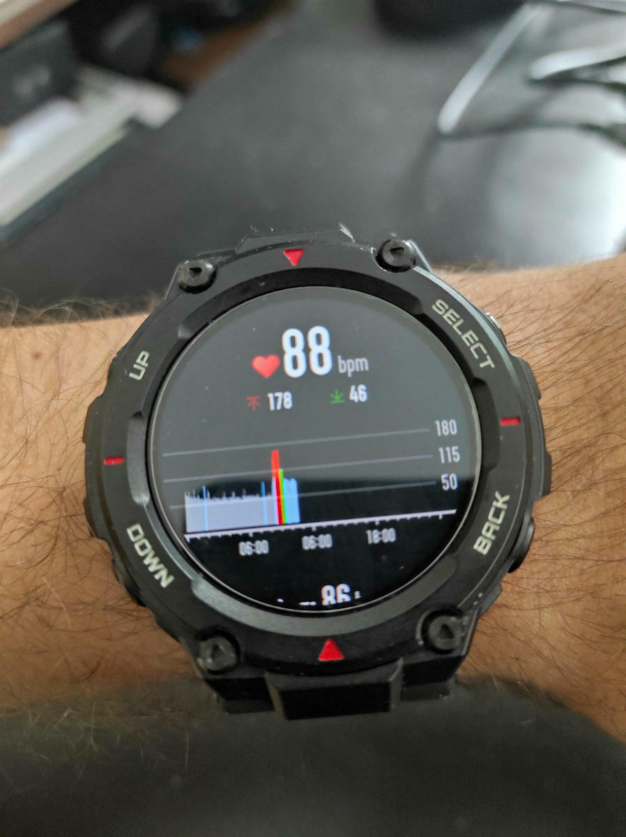 Amazfit T-Rex 48mm Wasserdicht Smartwatch mit Pulsmesser (Camo Green)