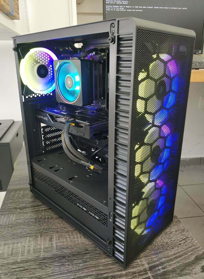Kolink Observatory Lite Mesh Gaming Midi Tower Κουτί Υπολογιστή με Πλαϊνό Παράθυρο και RGB Φωτισμό Μαύρο