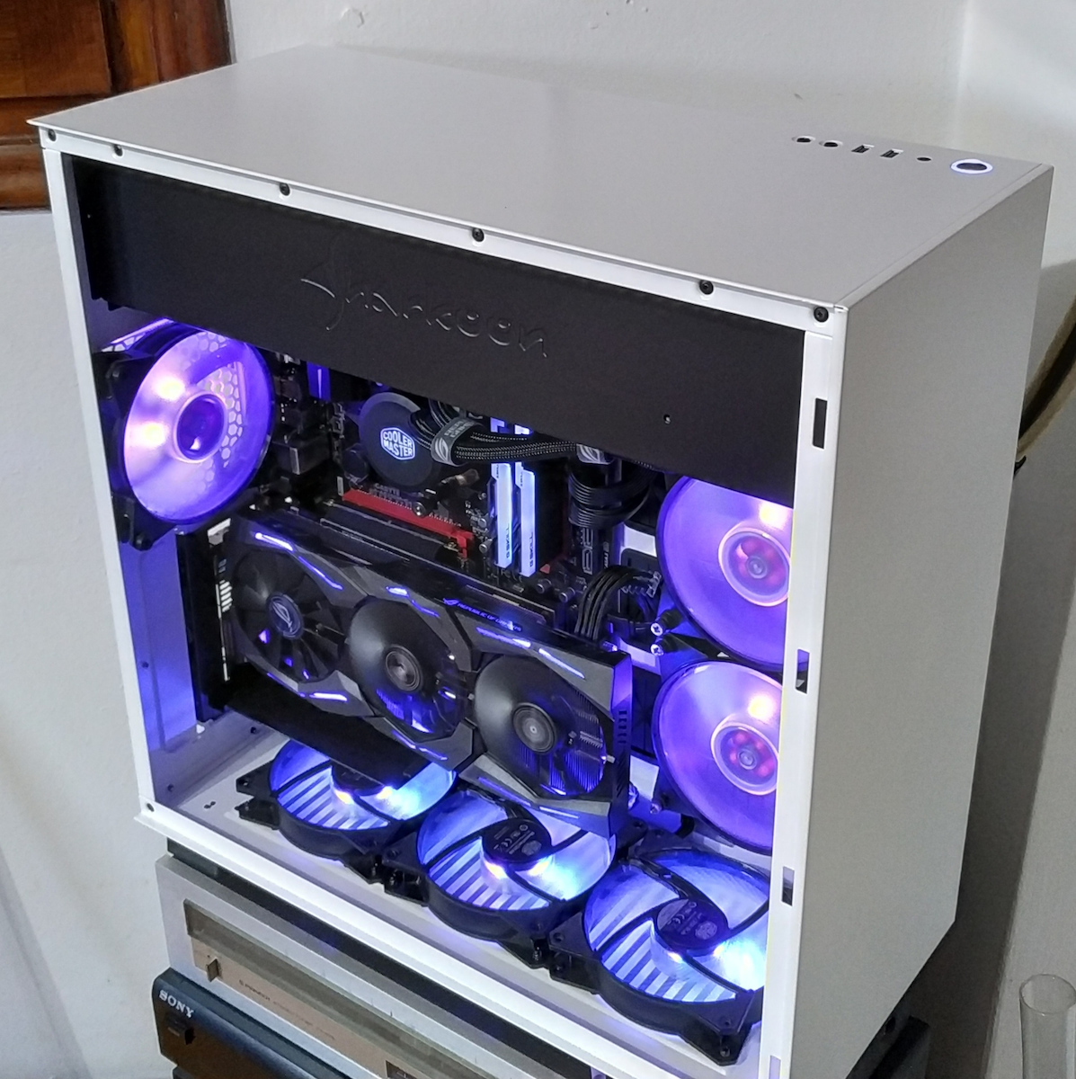Sharkoon Pure Steel White Gaming Midi-Turm Computergehäuse Weiß