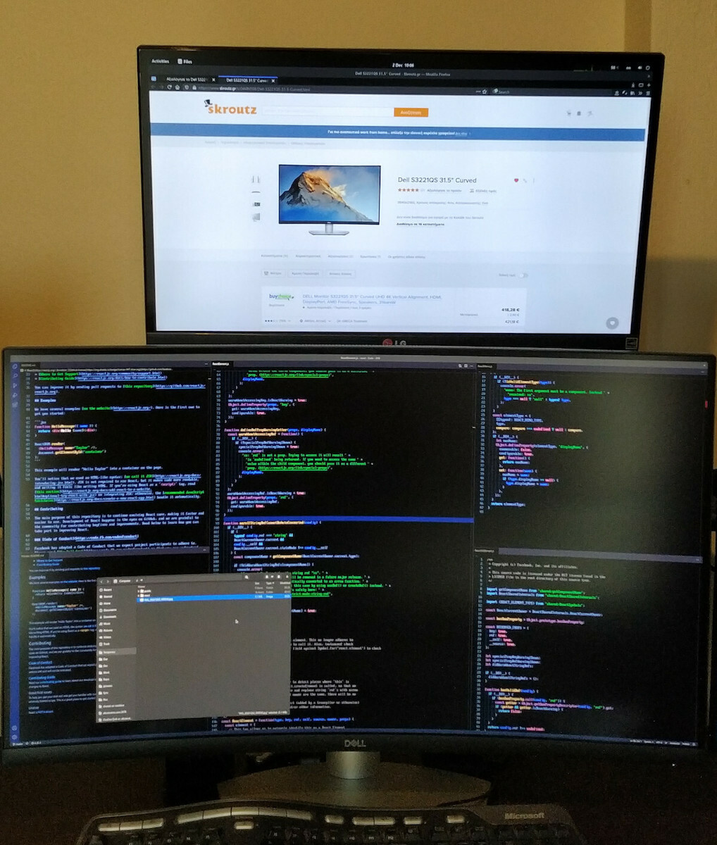 Dell S3221QS VA HDR Curved Monitor 