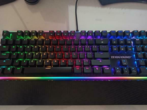 Zeroground KB-2800G Satomi Gaming Μηχανικό Πληκτρολόγιο με Outemu Red διακόπτες και RGB φωτισμό (Αγγλικό US)