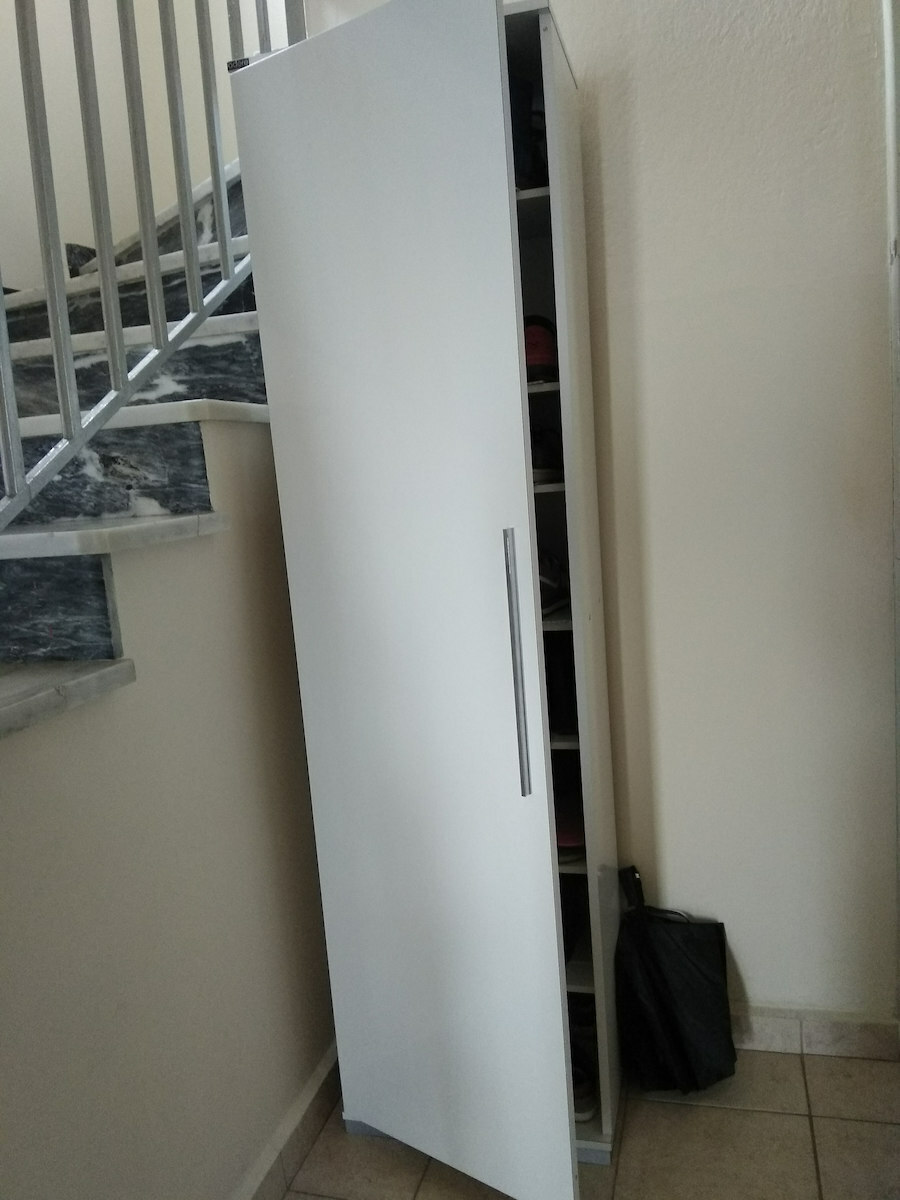 Suport pentru pantofi Diamond cu 7 Rafturi Albă L50xW35xH187cm