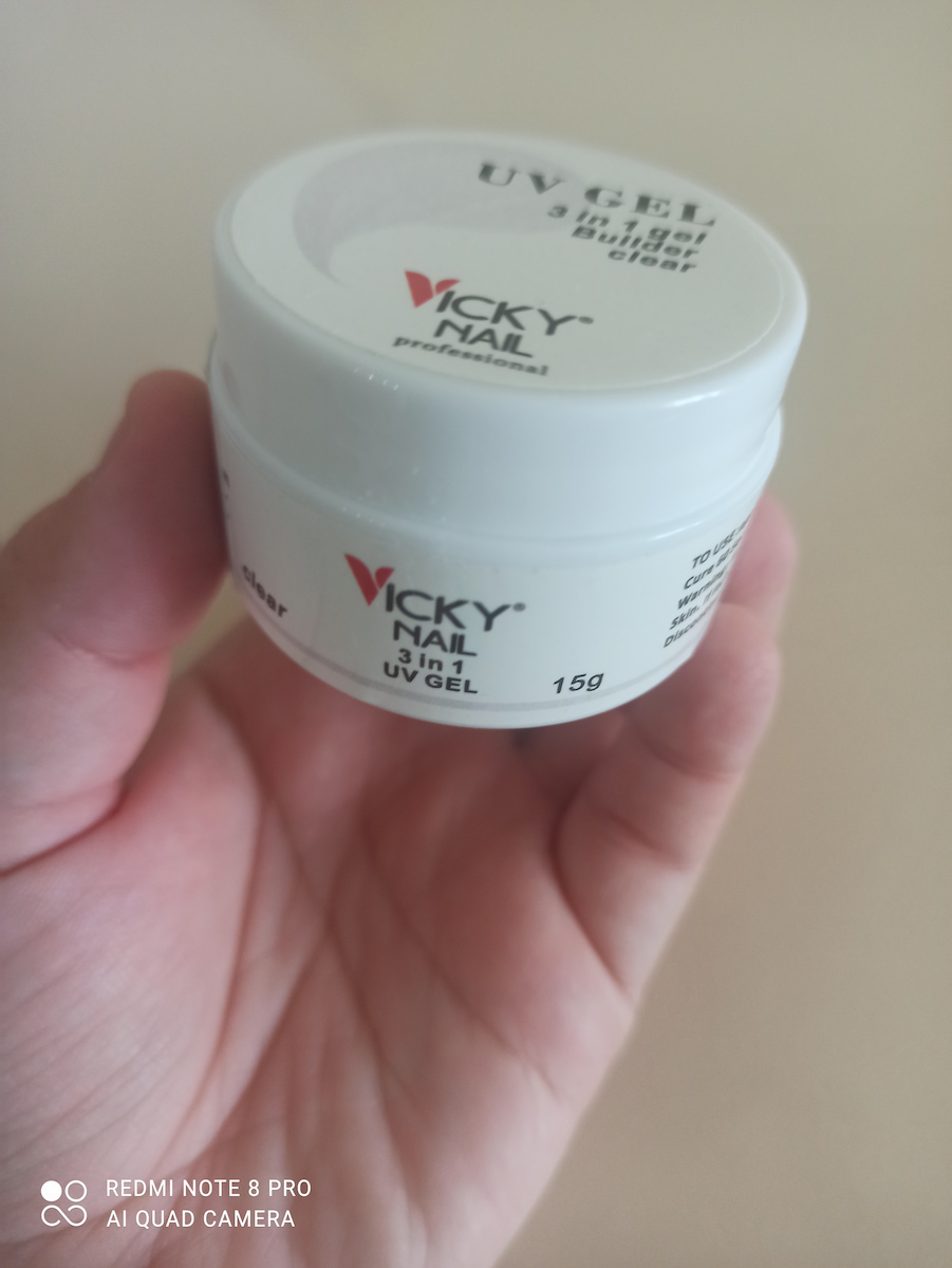 QBD Vicky Builder Gel Νυχιών 3 in 1 1 Builder Gel Clear 15gr
