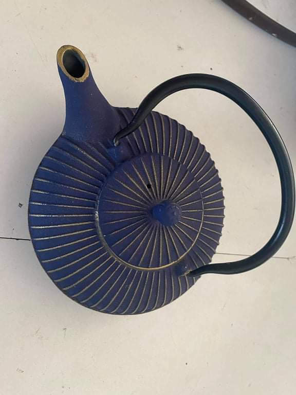 Τσαγιέρα με Φίλτρο Μαντεμένια Gold Blue 750ml