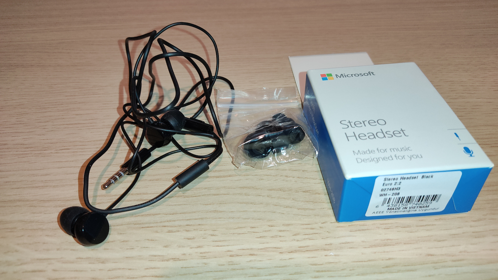 Microsoft WH-208 În ureche Handsfree cu Mufă 3.5mm Negru