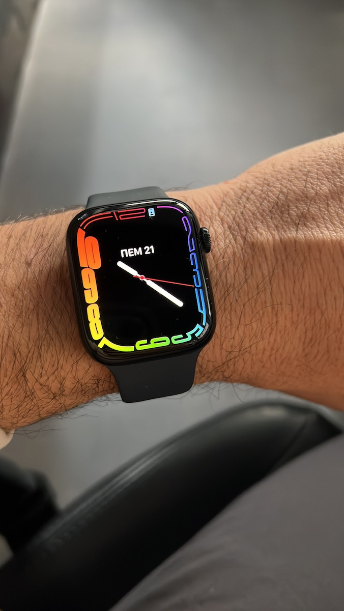 Apple Watch Series 7 Aluminium 45mm Wasserdicht mit Pulsmesser (Blue)