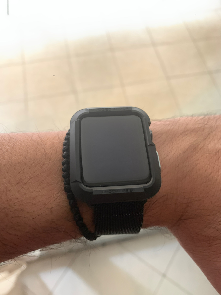 Spigen Rugged Armor Μαύρο (Apple Watch 42mm)
