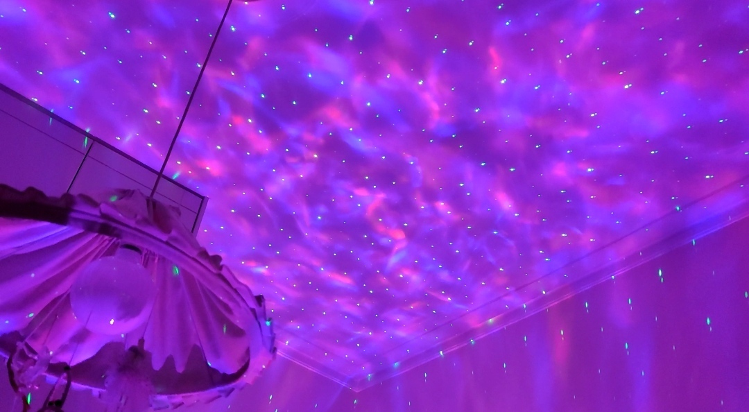 Andowl Led Kids Projector Lamp Starry with Star Projection Black 11x11x16εκ.
