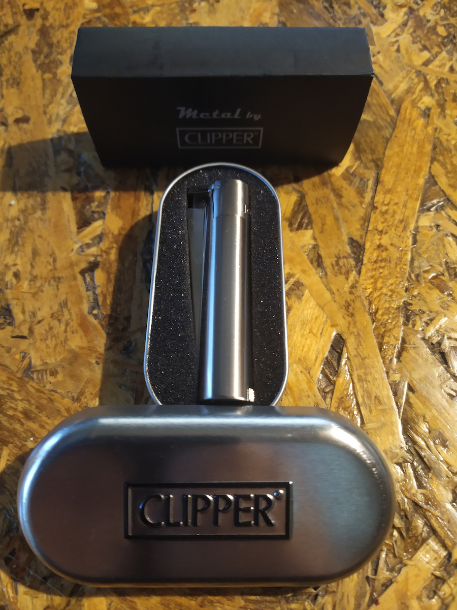 Clipper Jet Flame Αντιανεμικός Αναπτήρας Φλόγας Τύπου Jet σε Ασημί χρώμα