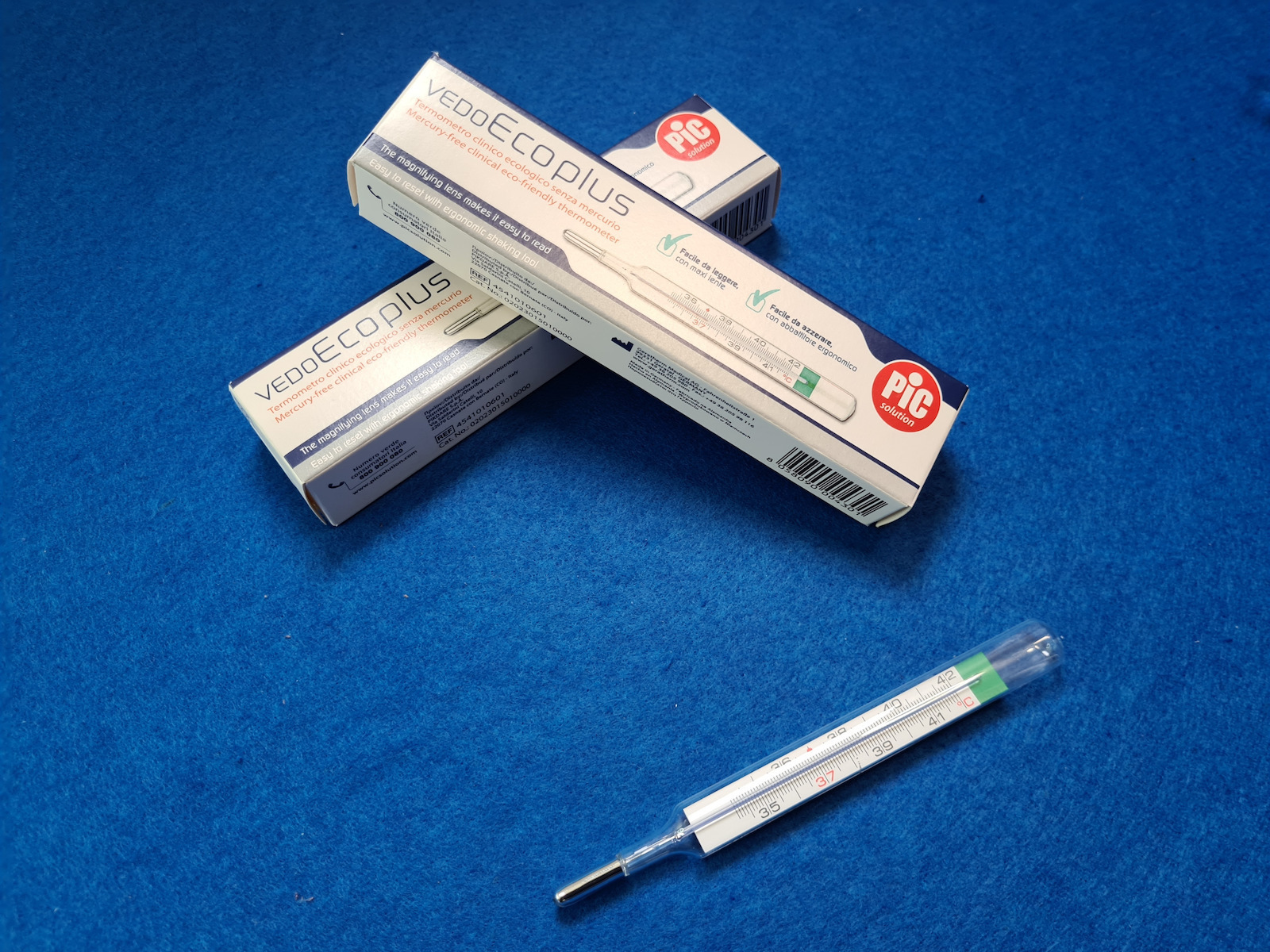 PiC Solution Vedoecoplus Θερμόμετρο Μασχάλης με Γάλλιο Ασημί