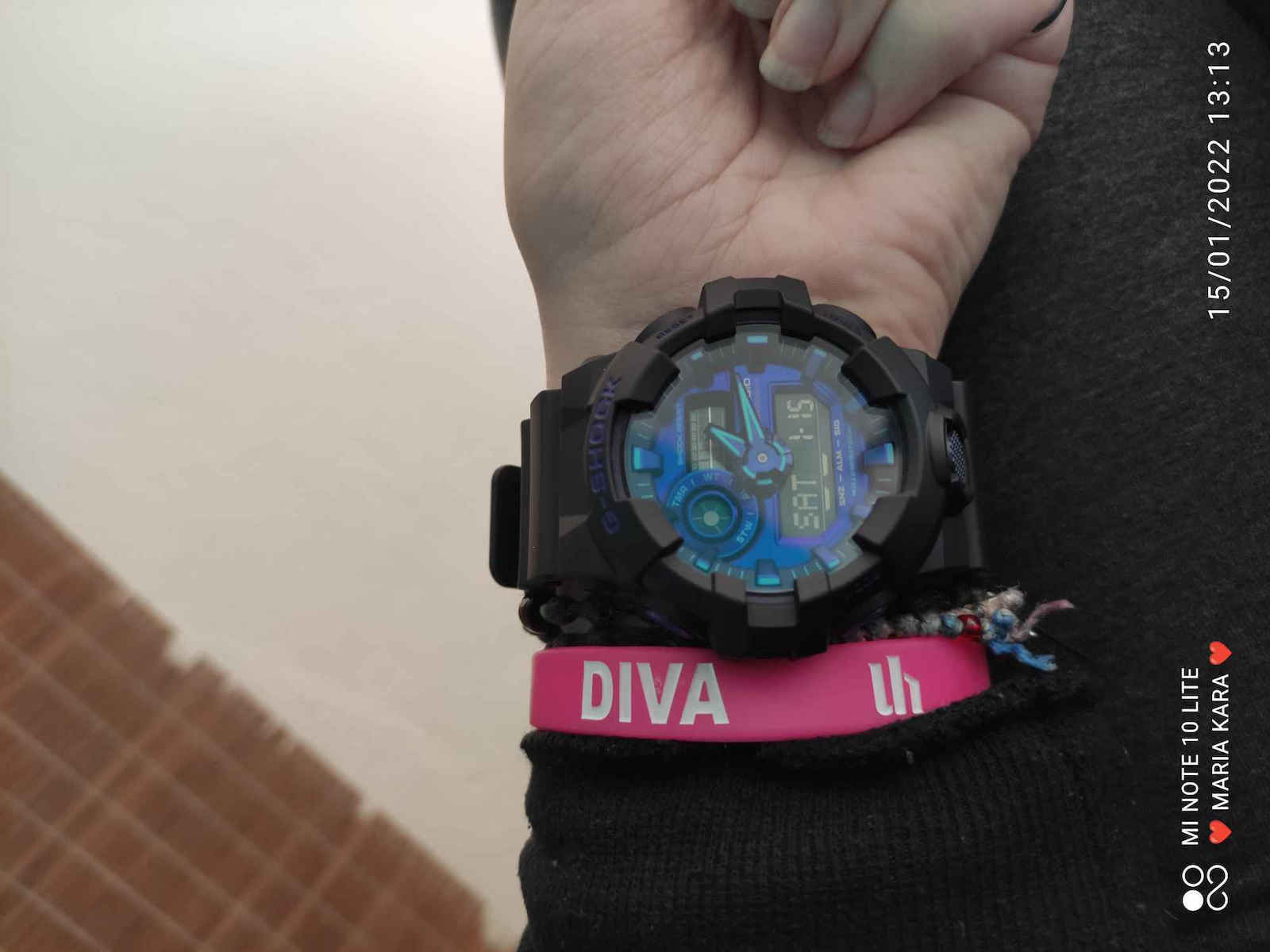 Casio G-Shock Часовник Батерия с Черно Каучукова Каишка