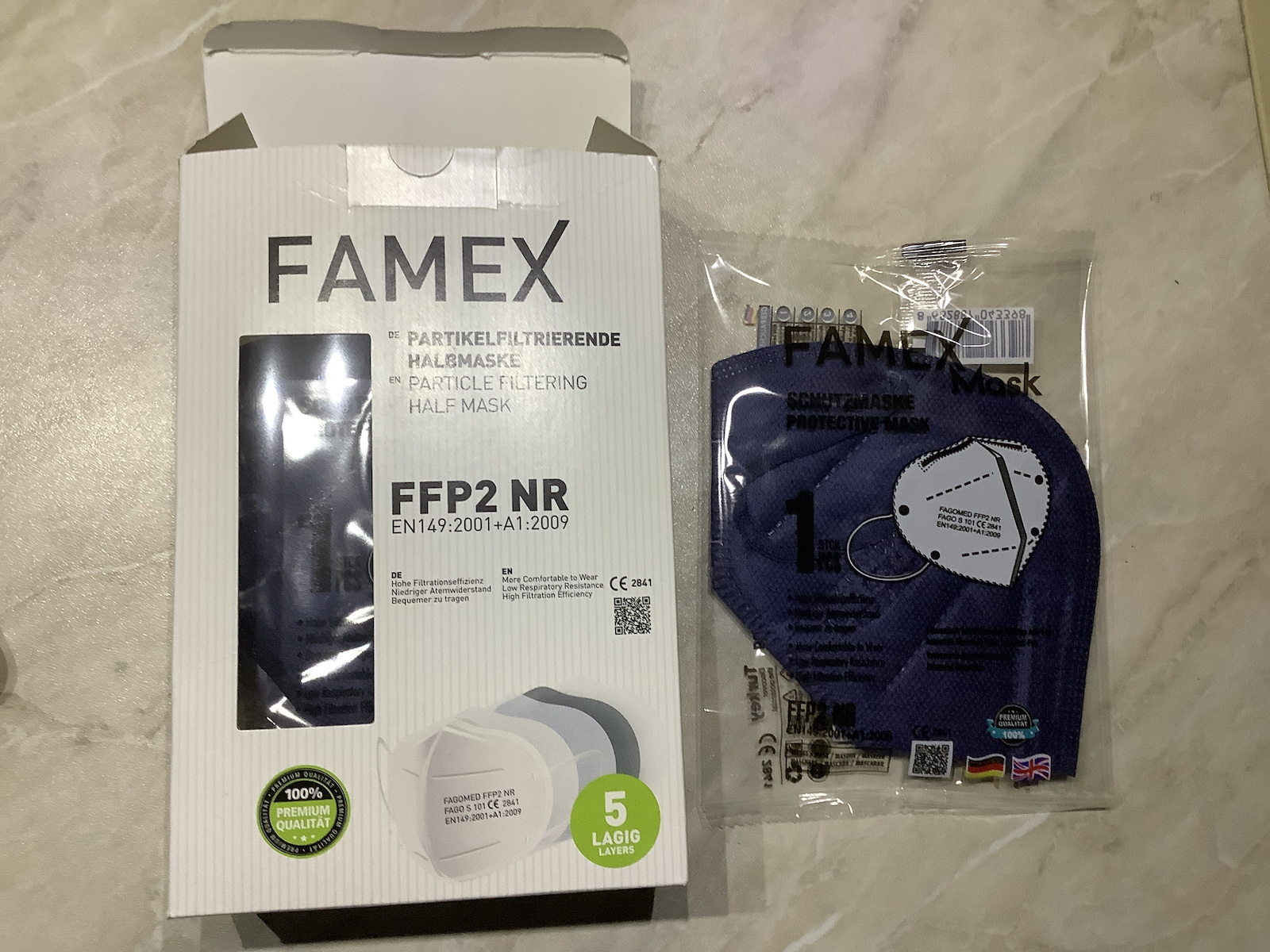Famex Particle Filtering Half Mask FFP2 NR Маска за защита FFP2 Розов 1бр